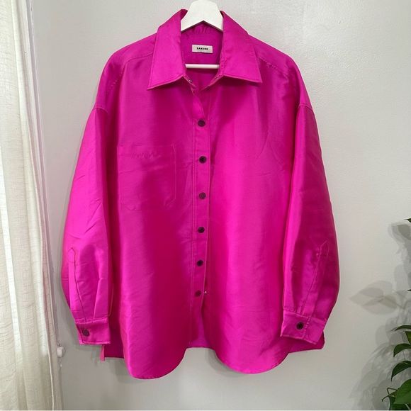 Sandro Effie Shirt Pink - Picture 3 of 12